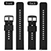 TStrap Silicone Watch Straps 20mm - Quick Release Watch Bands Soft Rubber Black - Waterproof Military Watch Strap for Men Women - for Smartwatches Straps Replacement #1