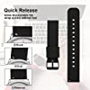 cobee Silicone Watch Bands - Quick Release Waterproof Soft Rubber Replacement Straps with Silver Plated Stainless Steel Buckle #3