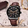 LIGE Mens Watches Fashion Waterproof Sports Chronograph Analogue Quartz Stainless Steel Leather Bracelet Wristwatch #1